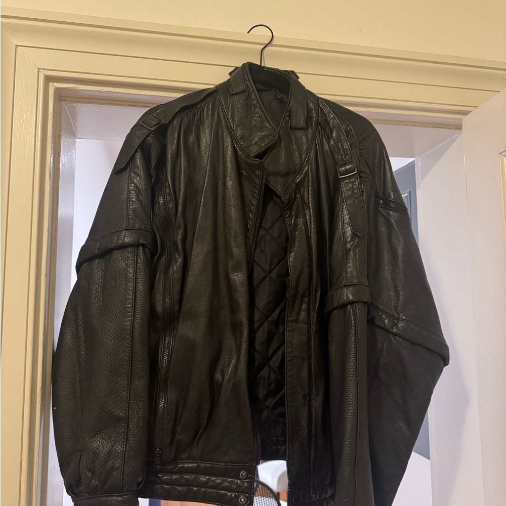 Vintage leather jacket from a store in London